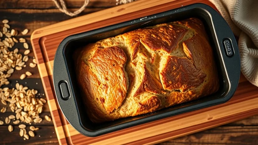 Bröd i långpanna med havregryn