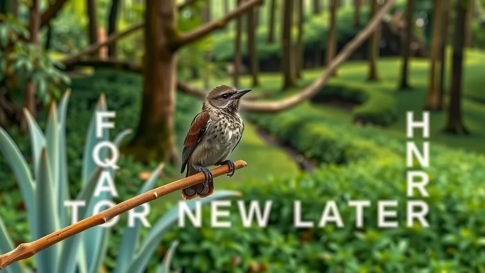 Fågel i Nya Zeeland Korsord