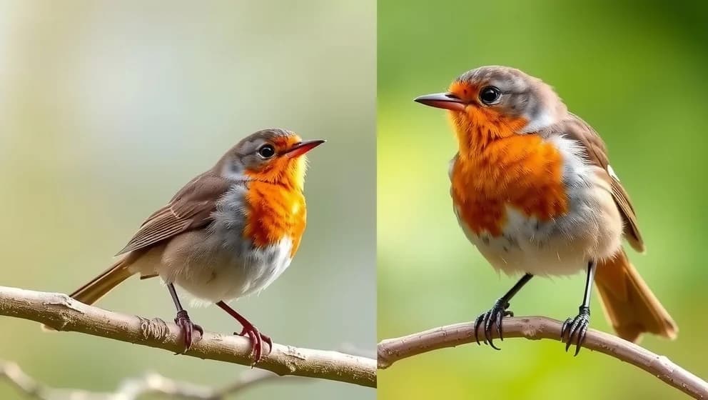 Vilka fåglar liknar rödhaken