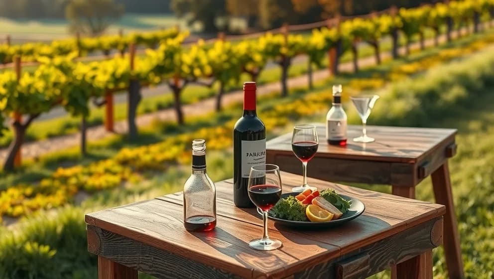 Flädiermat och vingård helt enkelt