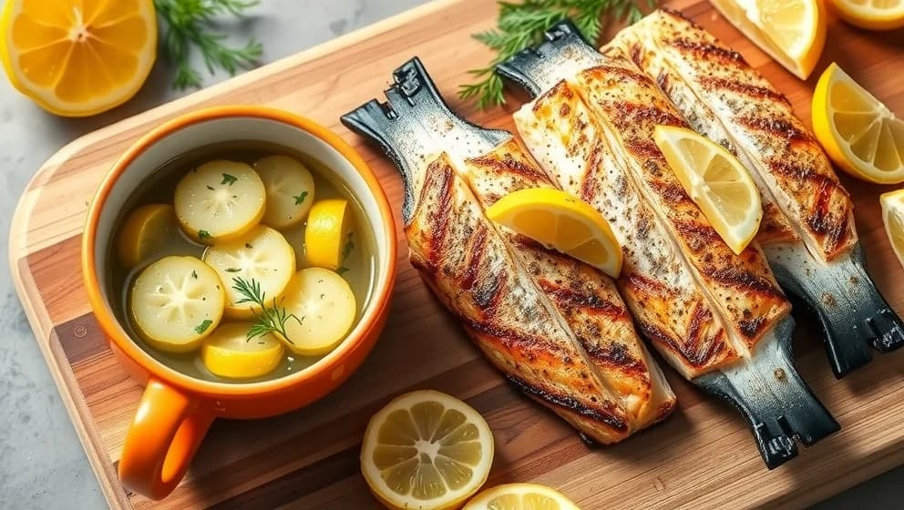 Kall sås till fisk med bostongurka hemma