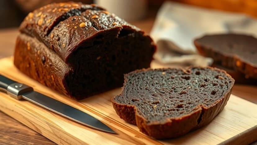 Mörkt bröd som på restaurang hemma