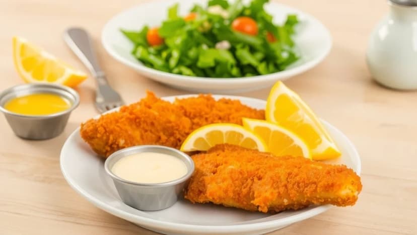 Panerad fisk med remouladsås hemma