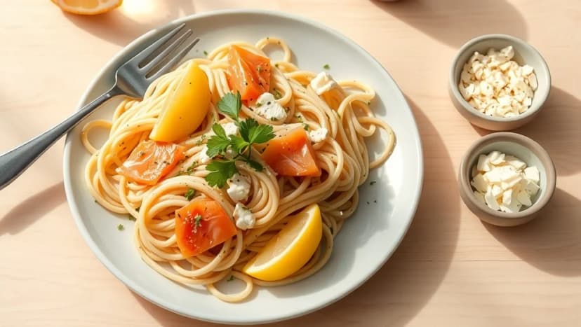 Pasta med rökt lax som alla älskar