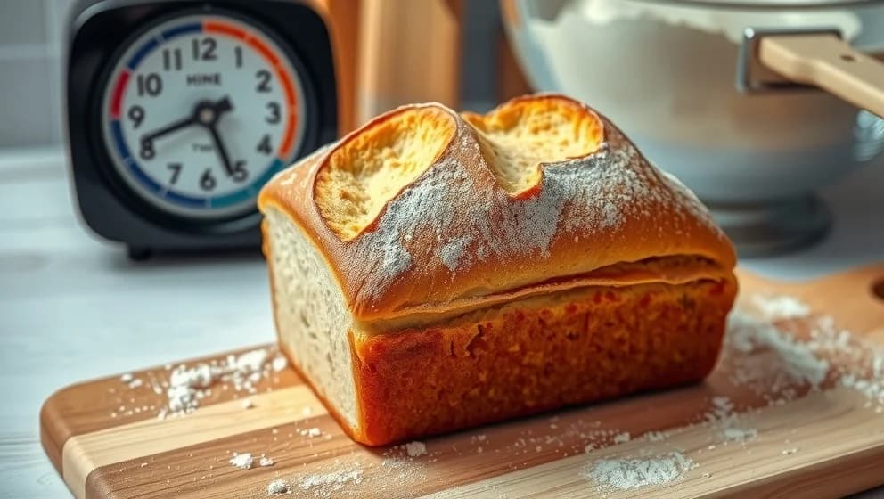 Snabbt bröd med jäst på bara en timme