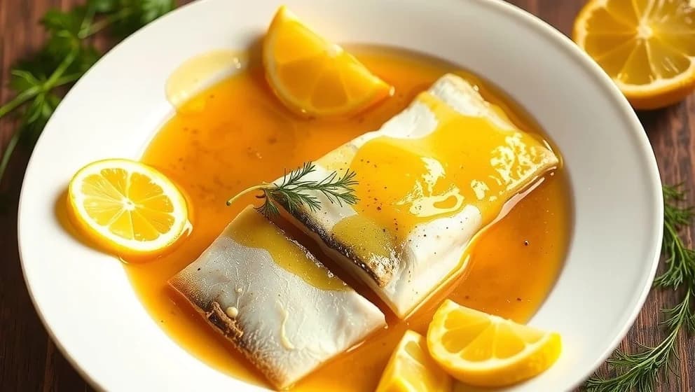 Varm sås till fisk som smakar gott